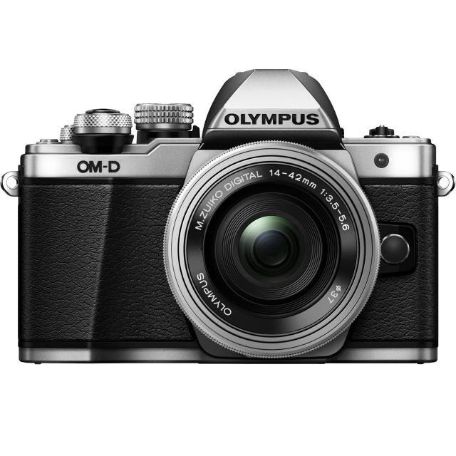 Olympus E-M10 Mark II + 14-42mm, strieborná
